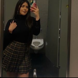 plaid skirt